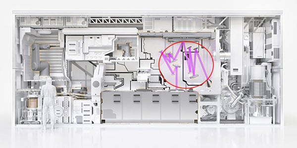 Cutaway view of EUV Lithography machine