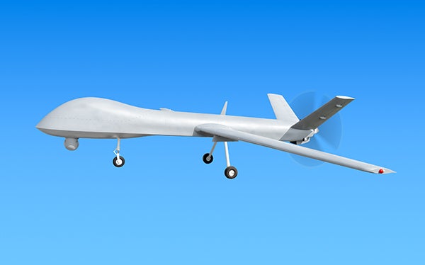 Military unmanned drone with Gore’s proven cabling and materials.