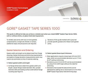 Thumbnail image of Gasket Tape Series 1000 Installation Instructions