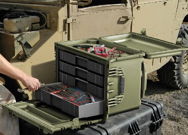 The Pelican 0450 Mobile Tool Chest is a large chest to house tools for maintenance and field engineers. 