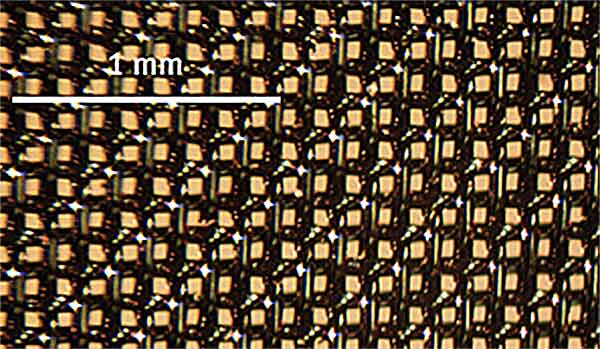 Figure 2: Woven material captures particles equal to or greater than its specified pore size.