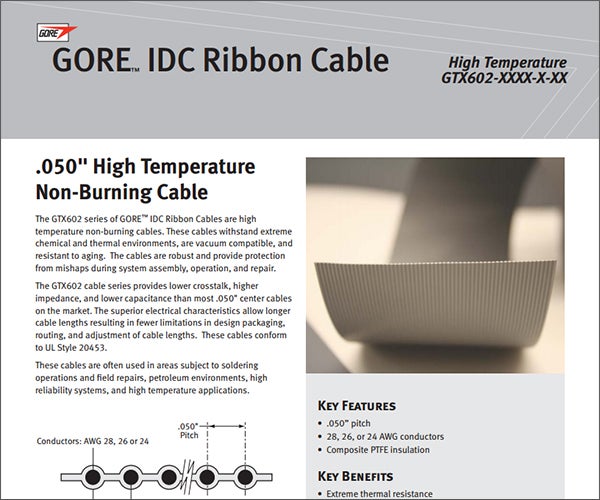 IDC Ribbon Cable - High Temperature