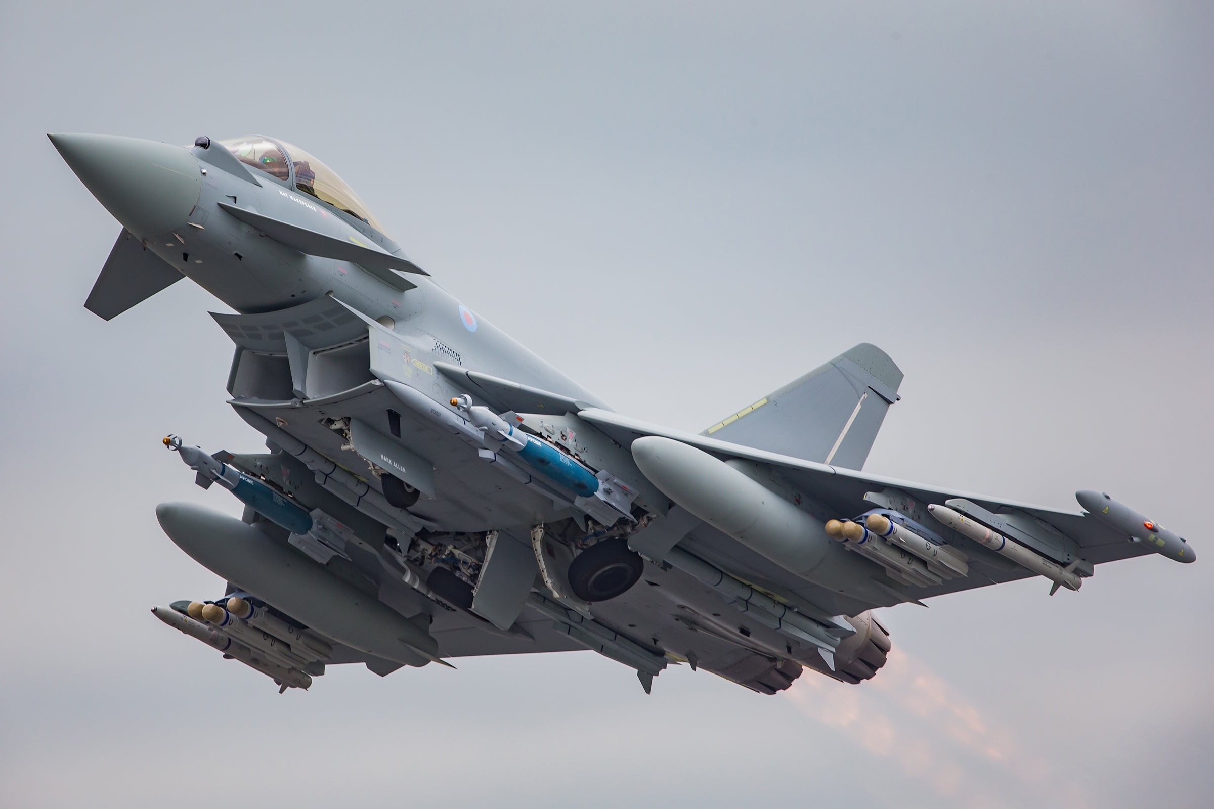 Typhoon 6 in flight