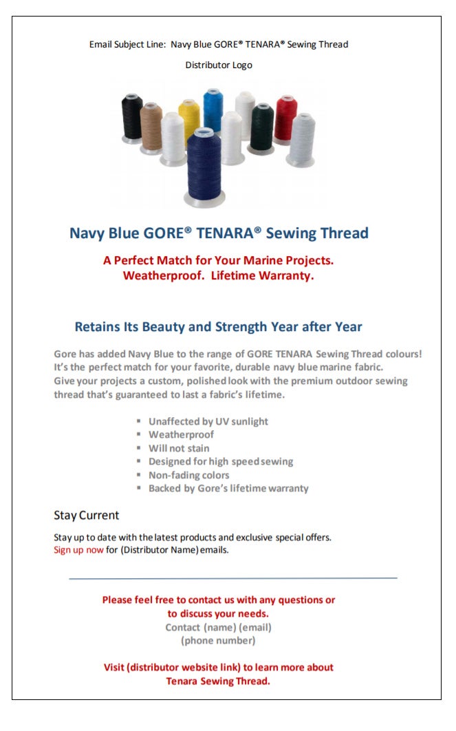 Sample Email Navy Focus