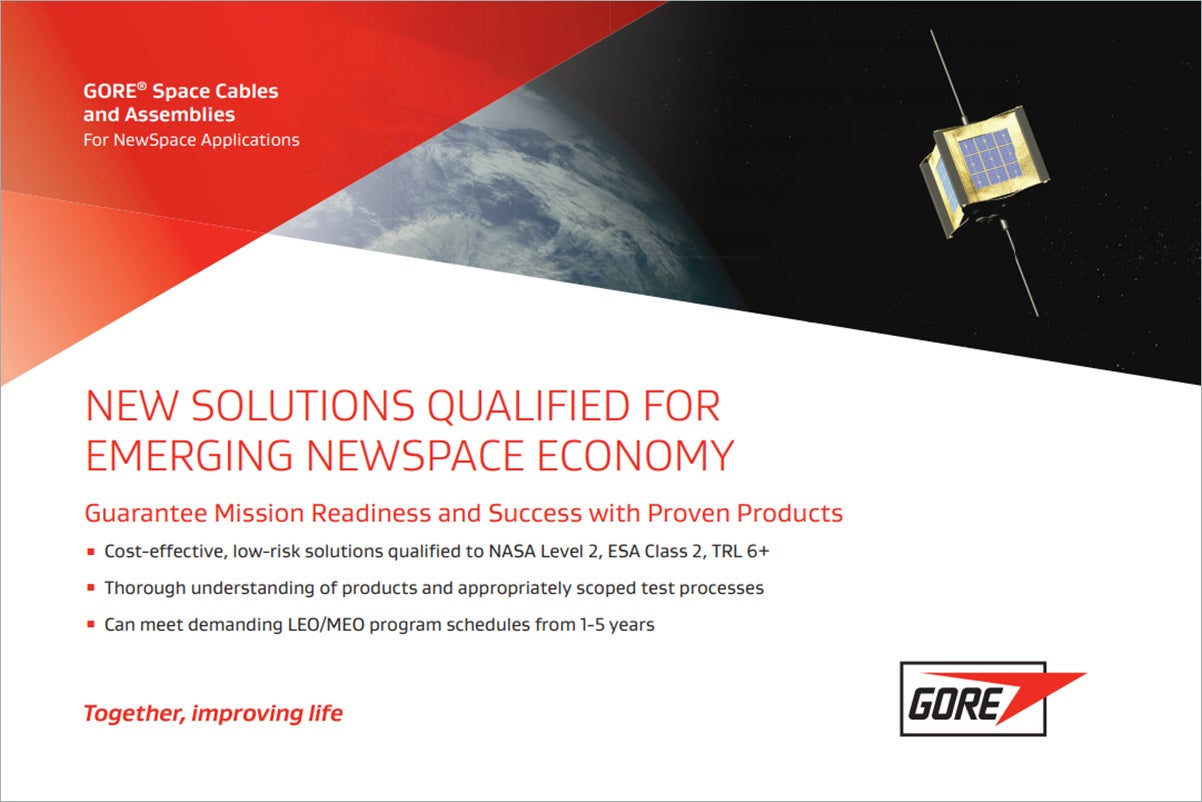 GORE Space Cables and Assemblies for NewSpace applications