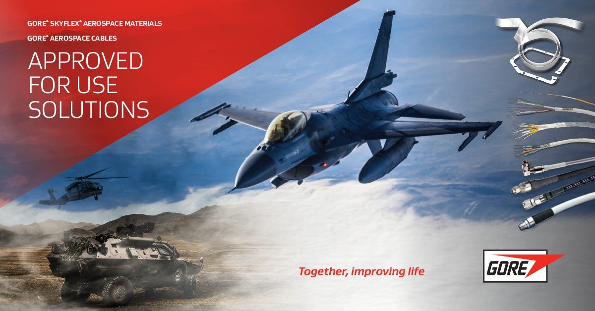 GORE SKYFLEX Aerospace Materials and GORE Aerospace Cables - Approved for use solutions! Excellent signal integrity, significant weight savings, increased durability, and easy routing.