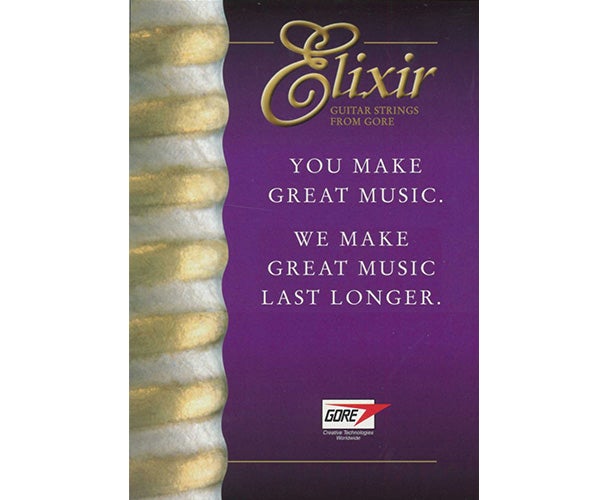 Elixir strings advertisement