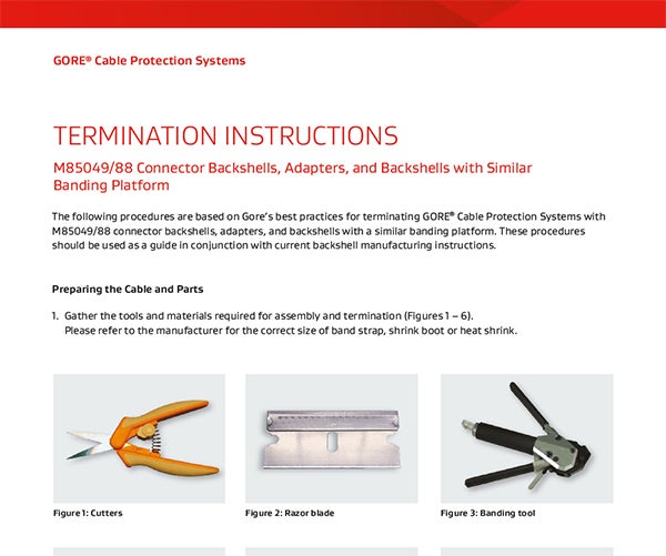 GORE Cable Protection Systems termination instructions