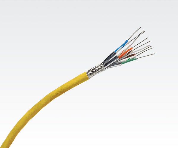 Image of a NewSpace Cat6a ethernet cable