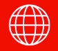 Icon of a globe represents Gore’s global network of sales representatives.  