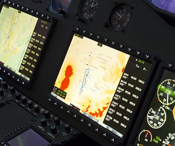 Cockpit avionics.