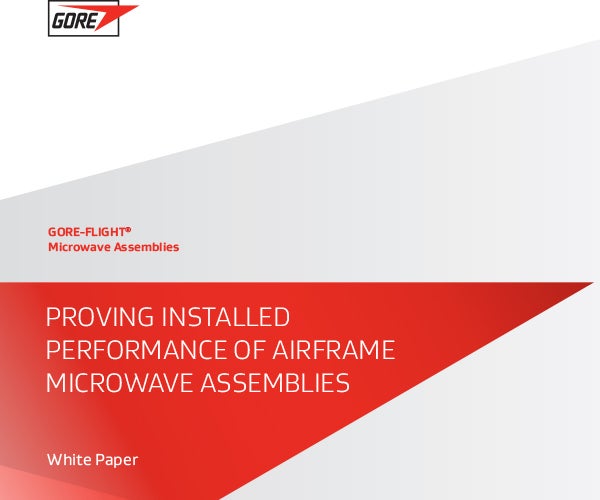Proving Installed Performance of Airframe Microwave Assemblies