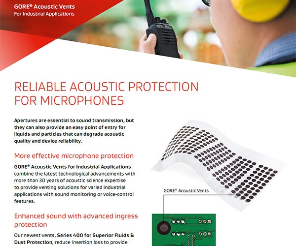 RELIABLE ACOUSTIC PROTECTION FOR MICROPHONES