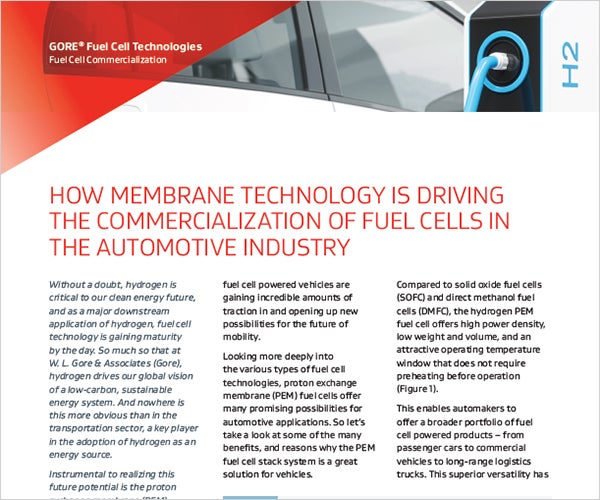 Whitepaper - GORE Fuel Cell Technologies image