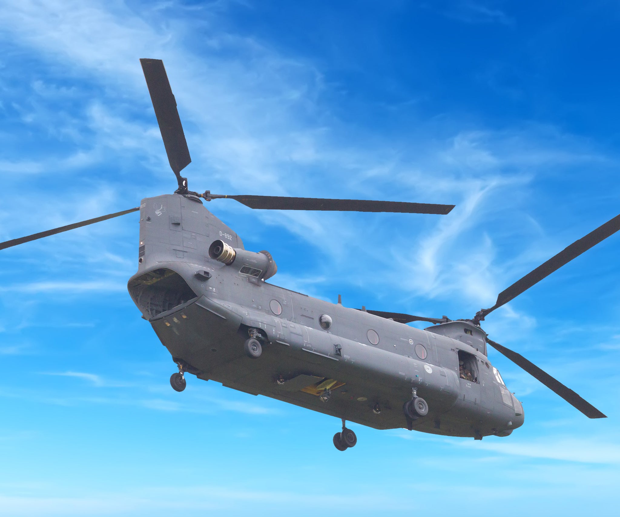 Chinook flying