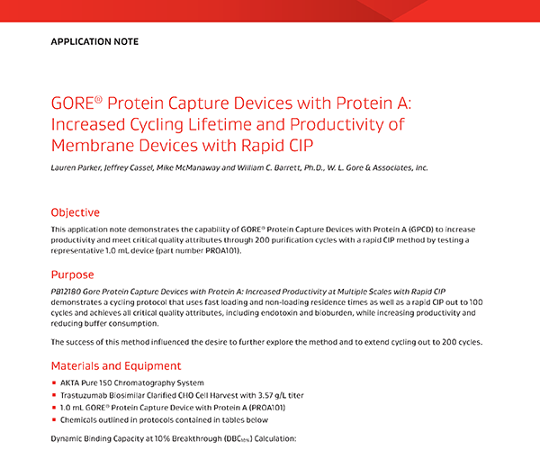 Protein Capture Device Protein A