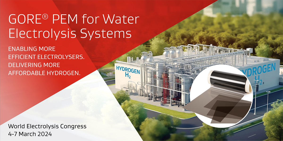 GORE PEM for Water Electrolysis Systems event banner