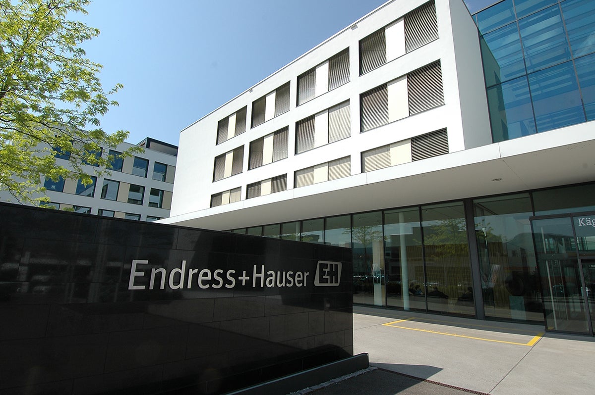 A photograph of Endress+Hauser’s head quarter in Sternenhof.