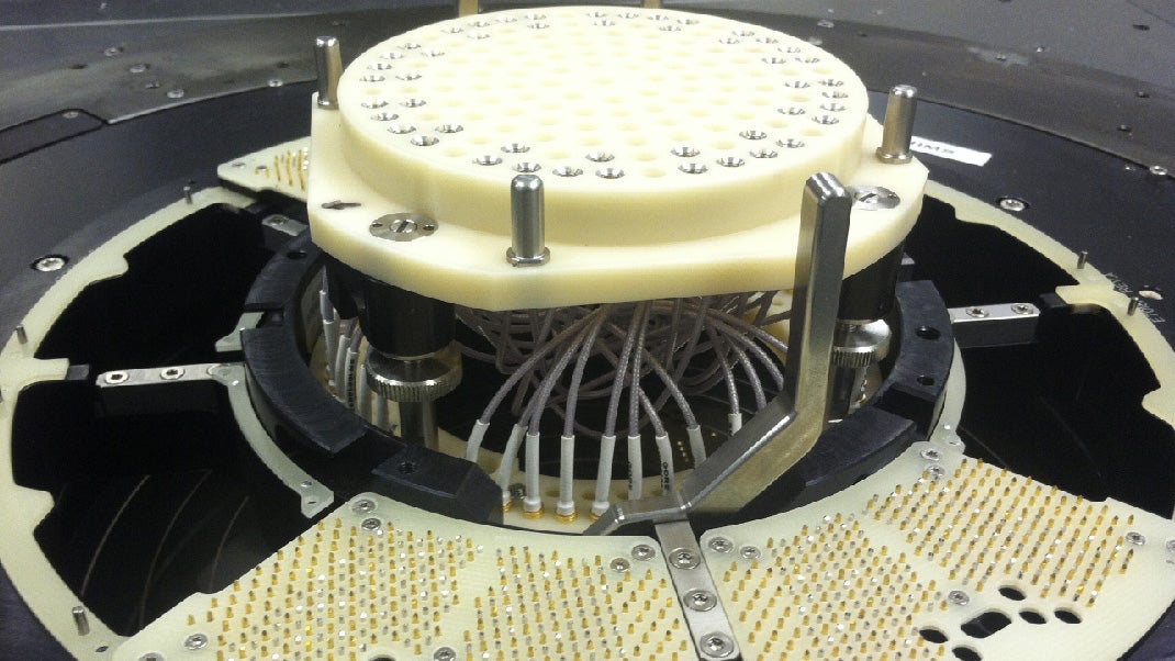 Gore’s general purpose rf cables connected to a load board