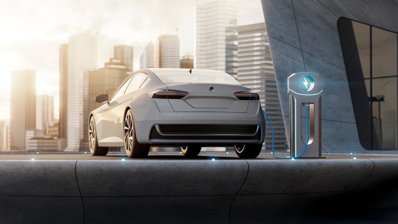 EV Charging while facing a modern day city