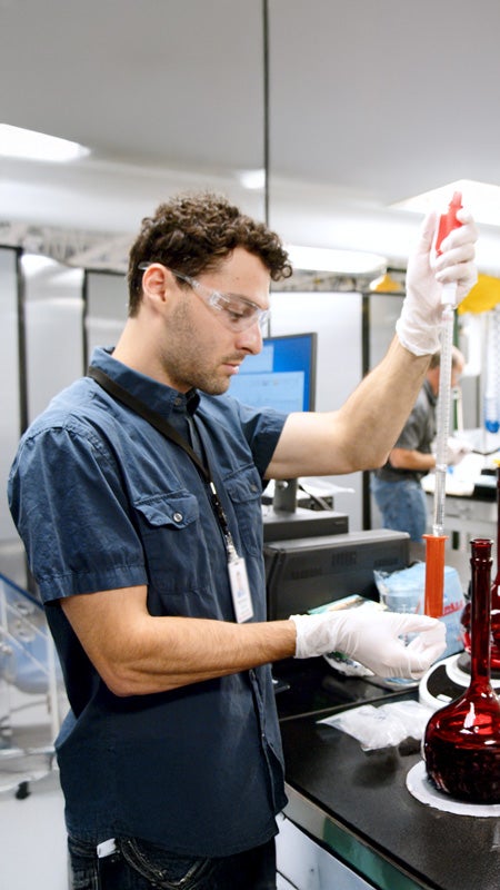 GORE GPS Associate working with chemicals