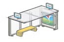 illustration of electric transit sign