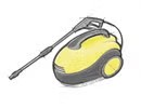 illustration of steam cleaner