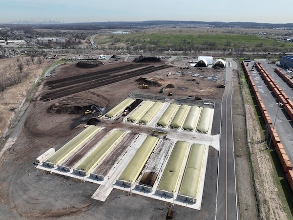 Drone photo of New York facility