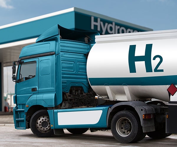 graphic of a tanker truck with H2