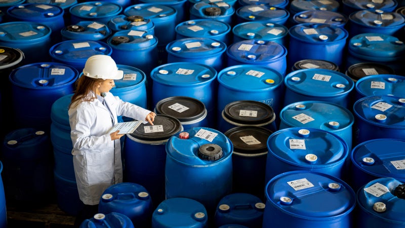 Chemical containment of hazardous compounds