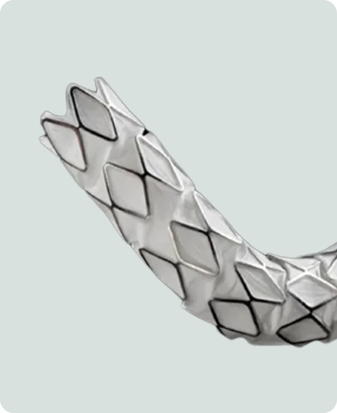 close up of a sample implantable medical device