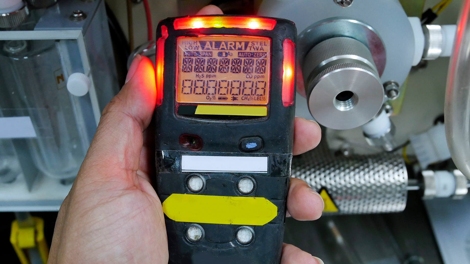 gas sensor in an industrial application