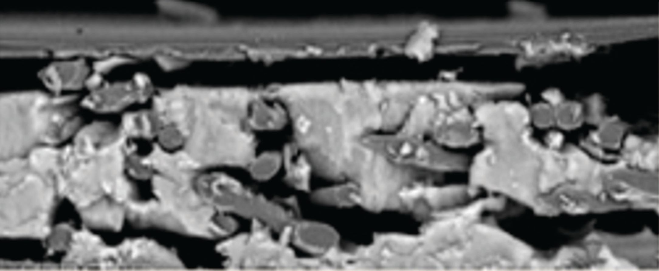 Aerogel mat has a variable micro-structure that can shed particles