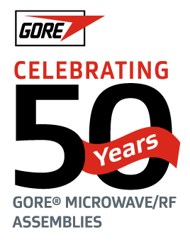 GORE Microwave/RF Assemblies 50th anniversary logo