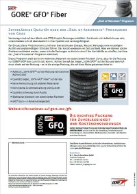 GORE® GFO® Fiber Seal of Assurance Flyer