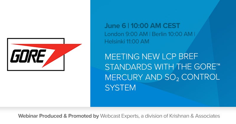Meeting New LCP BREF Standards with the GORE™ Mercury and SO₂ Control System