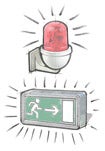 Lighted Emergency Signs