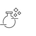 An Icon of a round bottom flask indicates that Gore offers material-related solutions.