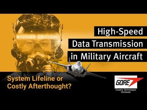 High Speed Data Transmission in Military Aircraft. System Lifeline or Costly Afterthought?