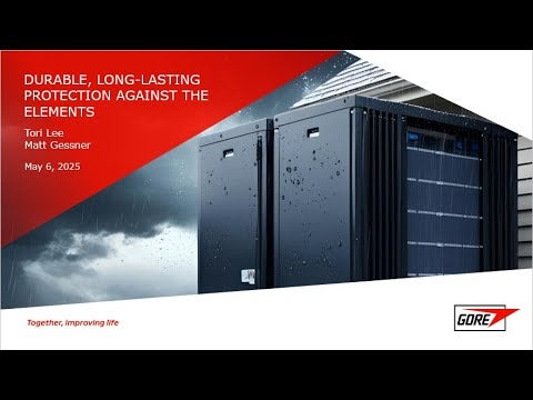 Webinar 3, Durable by Design: Reliable Protection for Battery Enclosures