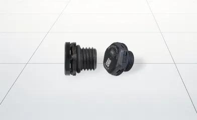 Product close up of GORE Polyvent M12x1 Pro on a tiled background