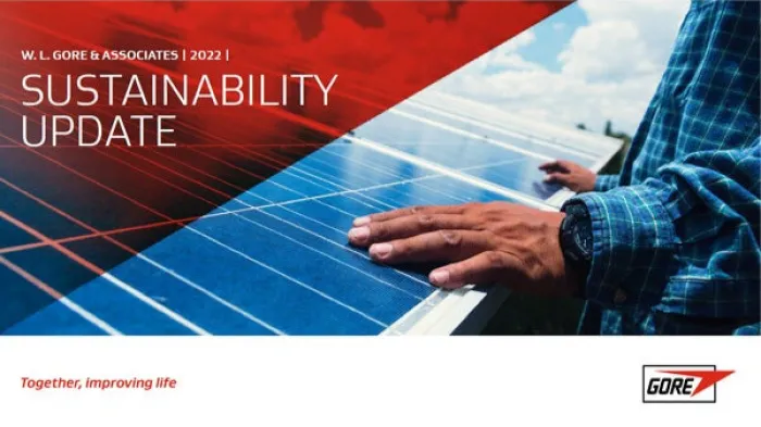 Cover of the 2022 sustainability update.