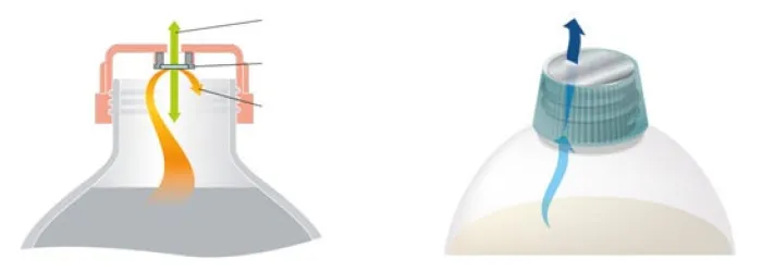 Packaging vents illustration
