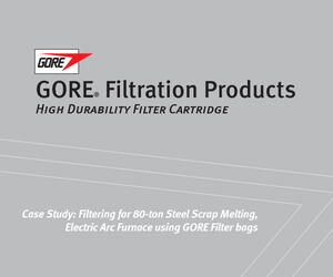 Case Study Filtering for 80-ton Steel Scrap Melting Electric Arc Furnace using GORE Filter bags