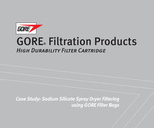 Case Study Sodium Silicate Spray Dryer Filtering using GORE Filter Bags