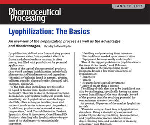 Thumbnail image of Pharmaceutial Processing article reprint