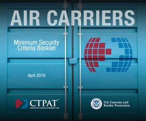 Cover of the Air Carriers Minimum Security Criteria Booklet