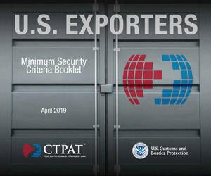 Cover of the Exporters Minimum Security Criteria Booklet
