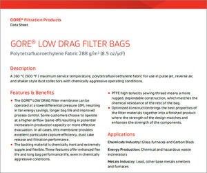 GORE® LOW DRAG FILTER BAGS thumbnail