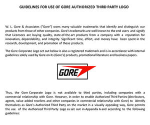 Gore Branding Guidelines for Marketing Material